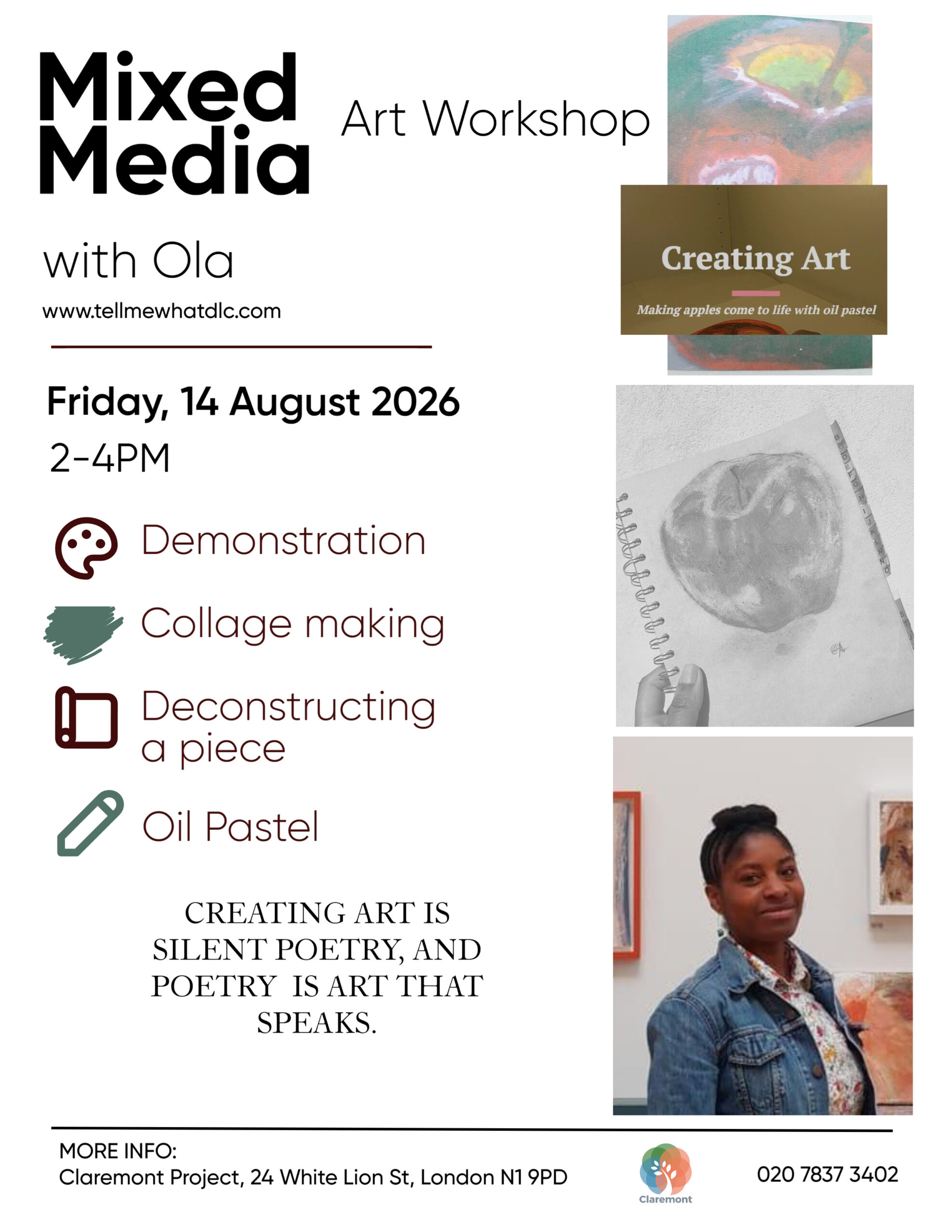 Creating Art: Art & Poetry Workshop with Ola Apata